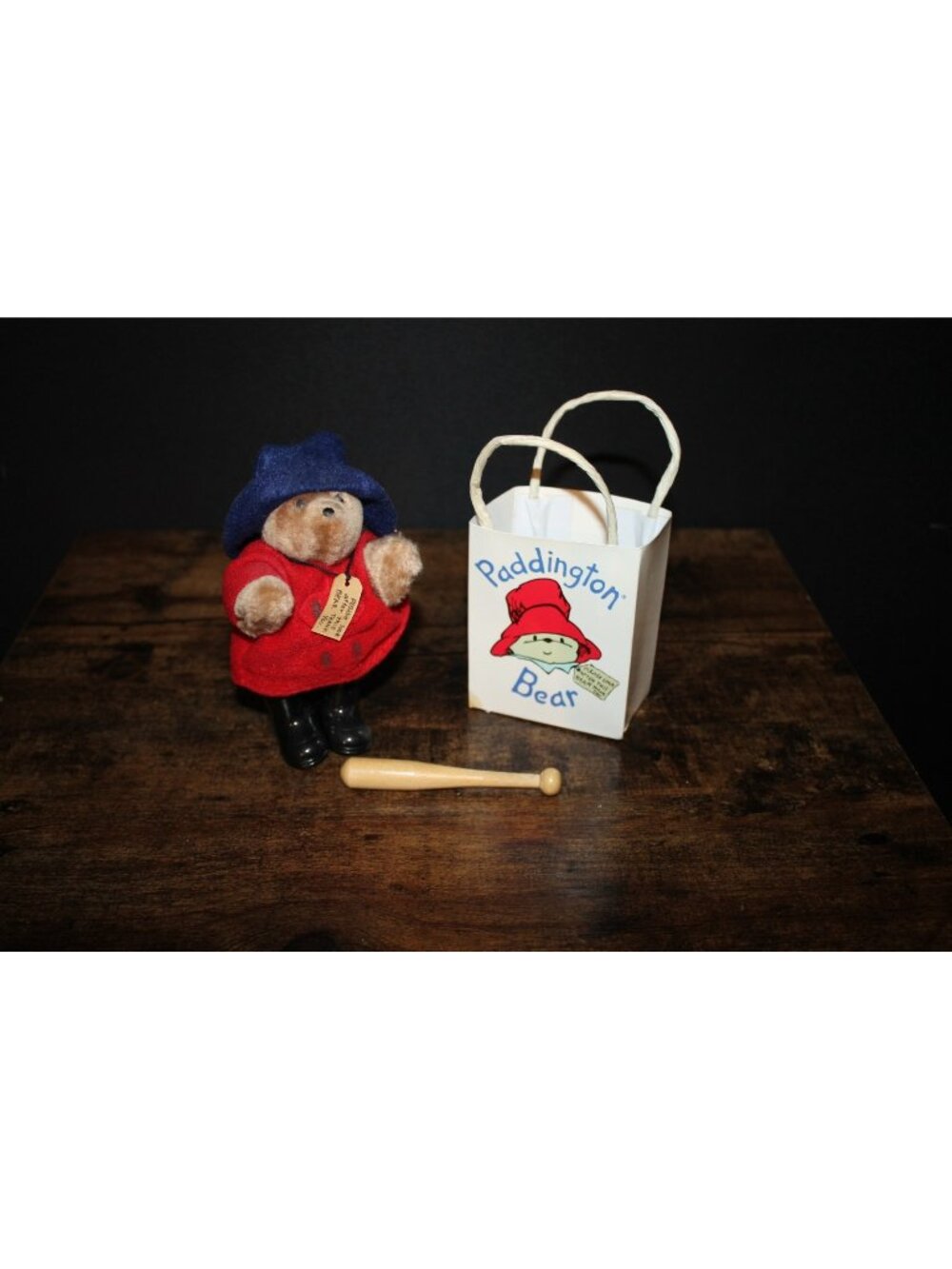Vtg Eden Paddington Bear Mini Stuffed Animal 1987 with Original Bag and Tag 5"